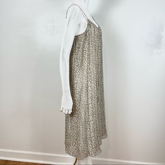 Fossil Solid Fold Dress Spaghetti Strap Fit-Flare Swing Women’s Small - Picture 7 of 16